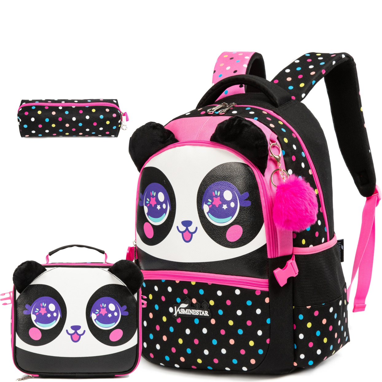 Rorete Kids Backpacks for Girls with Lunch Box Backpack for Girls Elementary Preschool Kids Lunch Box for School