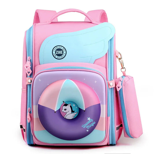 Rorete 3D Cute Girls Princess  Unicorn Boys Dinosaur Backpacks New Children Cartoon Space Astronaut Fashion Schoolbags for Students