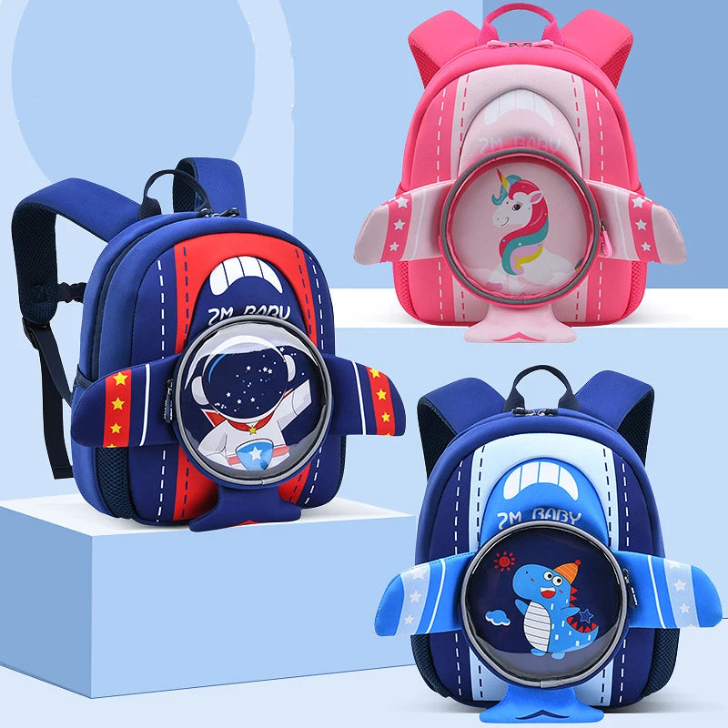 Baby Girls Boys Backpacks High Quality Kindergarten Schoolbag Kids Backpack for Girls Pink unicorn School Bags 2-6 Years