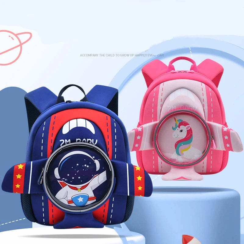 Baby Girls Boys Backpacks High Quality Kindergarten Schoolbag Kids Backpack for Girls Pink unicorn School Bags 2-6 Years