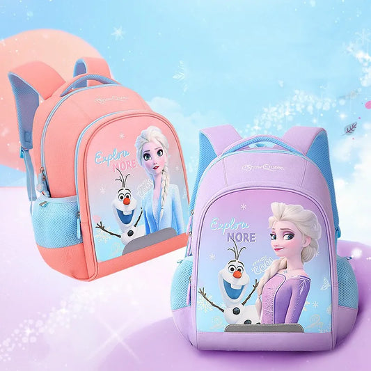 Disney girls Cartoon Backpack Frozen school bag Girls Princess Backpack Primary Schoolbag