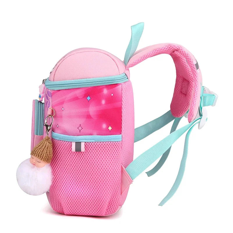 New Kindergarten Backpack School Bags For Girls Baby Princess Rabbit Satchel Waterproof Bag Orthopedic Boys Fashion Backpack