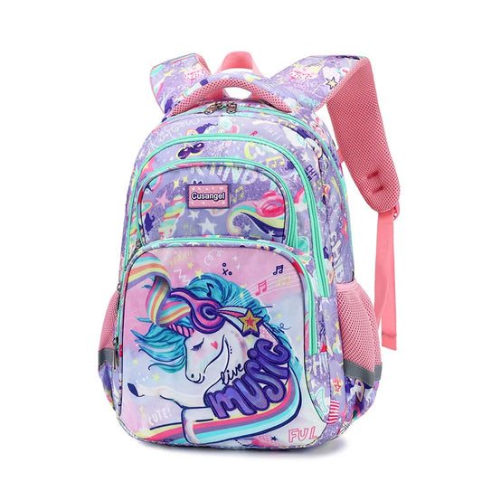 Schoolbags Primary School Students' Schoolbags Children's 3rd to 6th Grades  Unicorn Schoolbags Ultra-light Ridge Protection